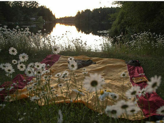 Ticket To The Moon Beach Mat Sand-Free 213x213cm