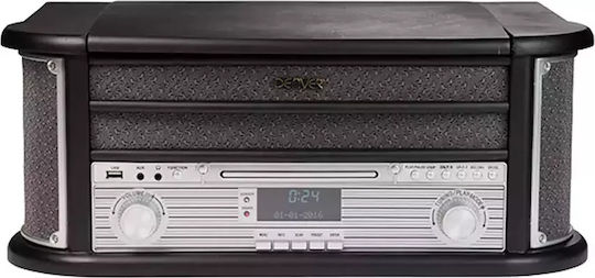 Denver MRD-51 Turntables with Preamp and Built-in Speakers Black