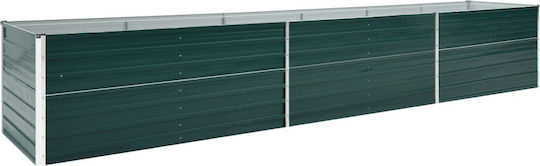 vidaXL Ζαρντινιέρα Μεταλλική Πράσινη 480x80x77εκ.
