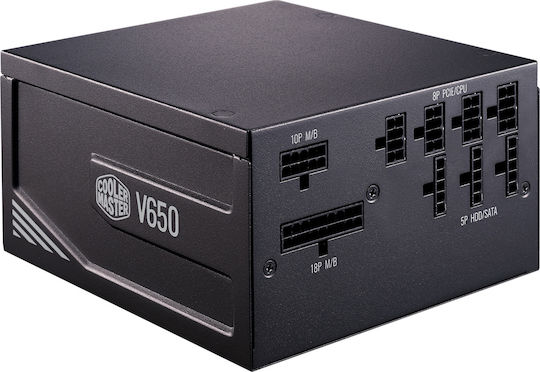 CoolerMaster V650 Gold rev. 2.0 650W Μαύρο Τροφοδοτικό Υπολογιστή Full Modular 80 Plus Gold