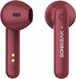 Sonic Gear TWS 3+ In ear Bluetooth хендсфри Слушалки с Кутийка за Зареждане Червен