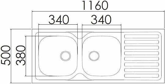 Excel Estia 720CM2000 Ένθετος Inox Σατινέ Μ116xΠ50cm Ασημί Excel Estia 720CM2000 Ένθετος Inox Σατινέ Μ116xΠ50cm Ασημί
