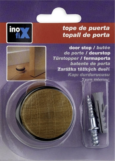 Door Stopper Wooden Καρυδί 1pcs