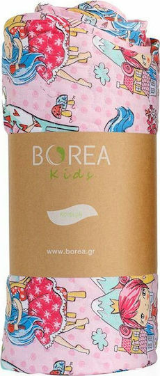 Borea Lady P-7 Baby Quilt Beidseitig Baumwolle Rosa 110x140cm