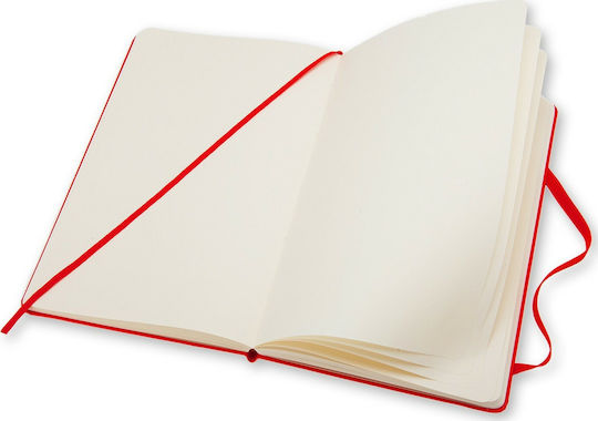 Moleskine Classic Collection Σημειωματάριο A5 Bullet 240 Φύλλων με Λευκές Σελίδες με Σκληρό Εξώφυλλο και Λάστιχο Κόκκινο