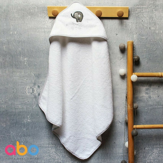 abo Baby-Badetuch mit Kapuzen 75x75cm