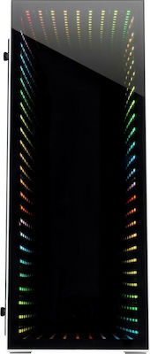 Inter-Tech X-908 Infini2 Jocuri Full tower Cutie de calculator cu iluminare RGB Alb