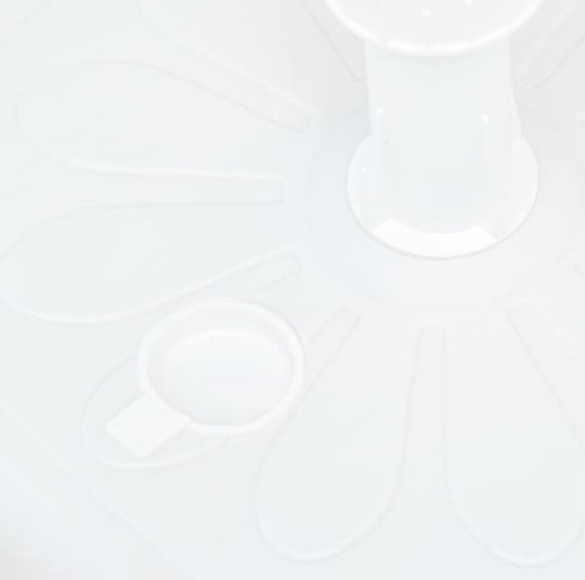 vidaXL Βάση Ομπρέλας Νερού-Άμμου Πλαστική 21-32mm 16lt Τετράγωνη Λευκή
