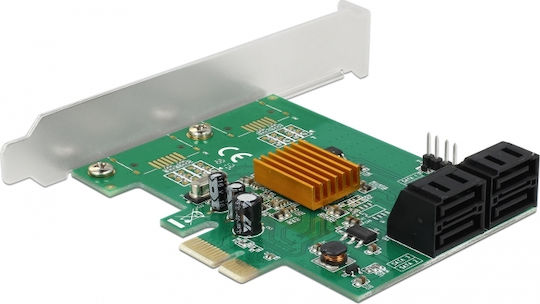 DeLock Карта PCIe с 4 порта SATA