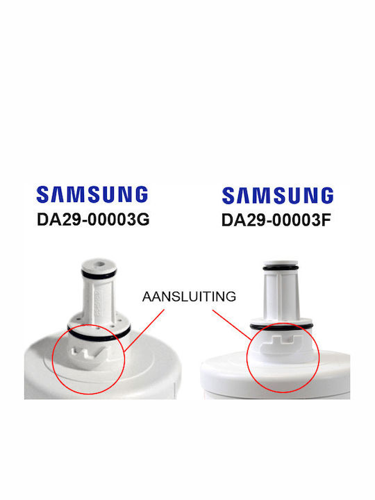 Aqua Pure Εσωτερικό Ανταλλακτικό Φίλτρο Νερού Ψυγείου από Ενεργό Άνθρακα Plus DA29-00003F 2τμχ