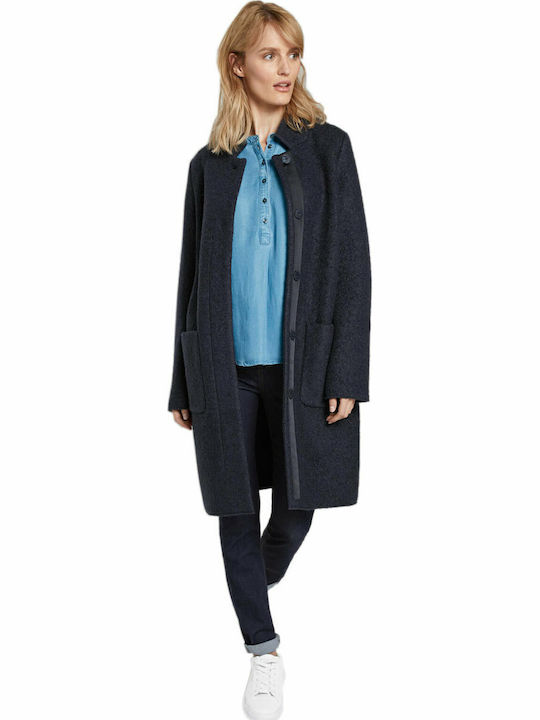 Chambray Women's Denim Long Sleeve Shirt Blue