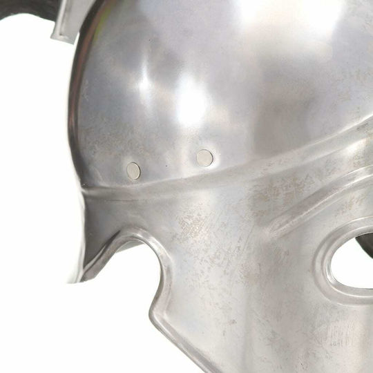 De carnaval Cască Argintie din Metal 1buc