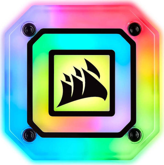 Corsair iCUE H100i Elite Capellix Υδρόψυξη Επεξεργαστή Διπλού Ανεμιστήρα 120mm για Socket AM4/1200/115x με RGB Φωτισμό