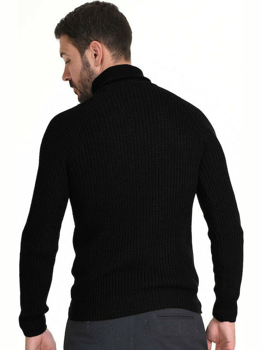 Langarm-Pullover Schwarz