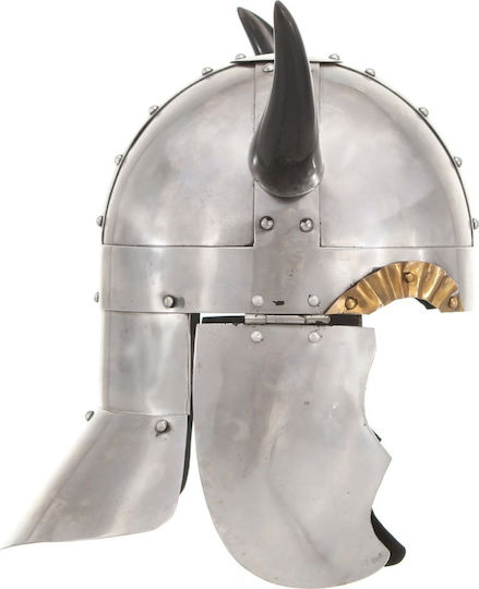 Karneval Ritter-Helm Silber 1Stück