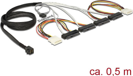 DeLock SAS - SAS Kabel 50cm Schwarz (83390)