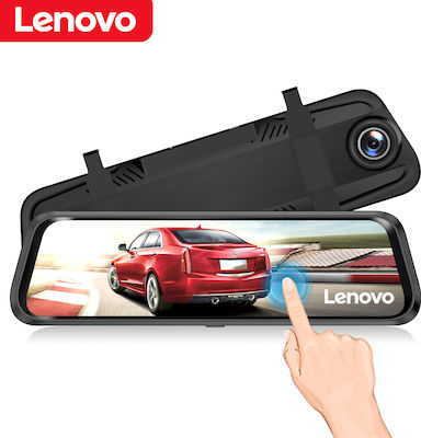 Lenovo V7_AHD Σετ Καθρέπτης με Κάμερα DVR Αυτοκινήτου 1080P με Οθόνη 9.66" με Κλιπ & Κάμερα Οπισθοπορείας