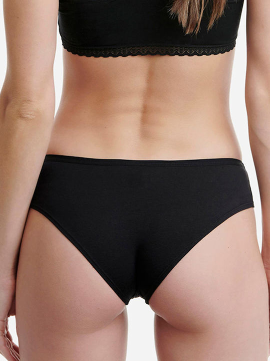 Bamboo Damen Slip 2Pack Schwarz