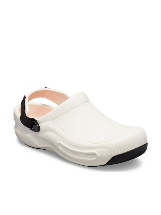 Crocs Bistro Pro Literide Anatomic Clogs White