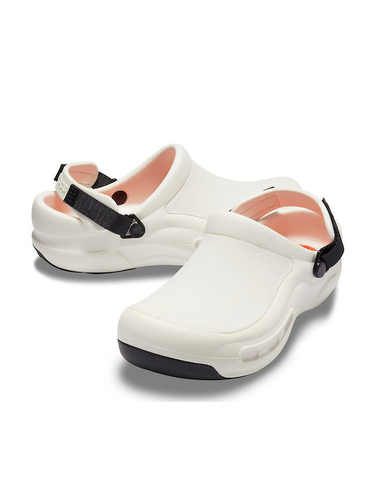 Crocs Bistro Pro Literide Anatomic Clogs White