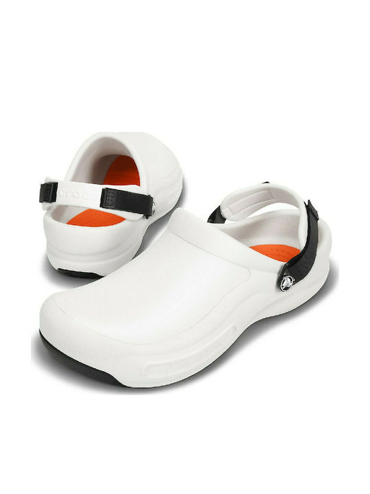 Crocs Bistro Pro Literide Anatomic Clogs White
