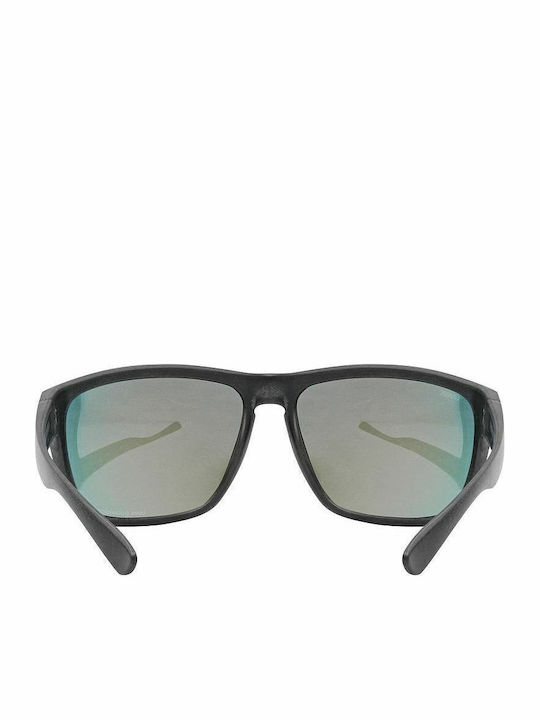 Uvex Lgl Ocean P Unisex Γυαλιά Ηλίου με Μαύρο Κοκκάλινο Σκελετό και Πορτοκαλί Polarized Καθρέφτη Φακό S5320882230