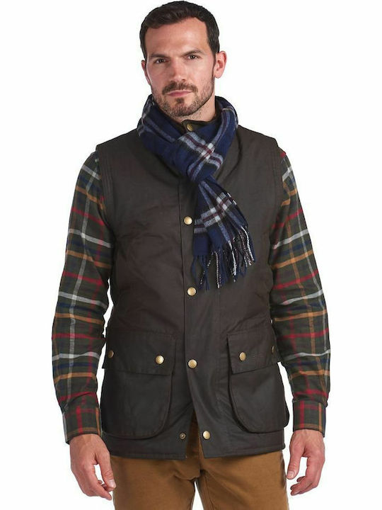 Men's Wool Scarf Navy Blue