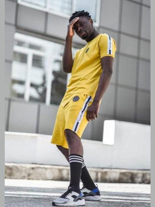 Sportliche Herrenshorts Gelb