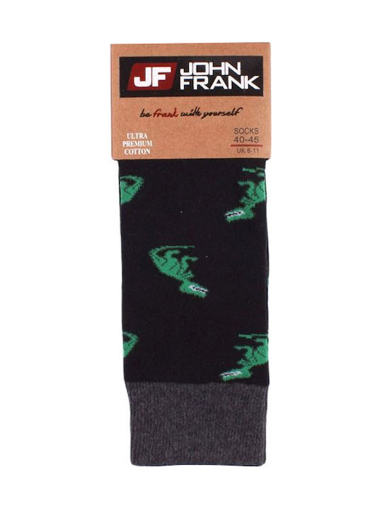 John Frank Fun Dinosaur Herren Gemusterte Socken Mehrfarbig 1Pack