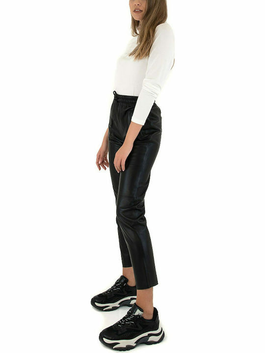 Oakwood Women's High-waisted Fabric Trousers with Elastic Black Oakwood Women's High-waisted Fabric Trousers with Elastic Black