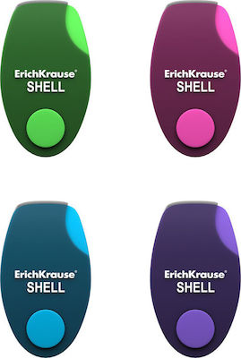 ErichKrause Eraser for Pencil and Pen Shell in Plastic Case (Μiscellaneous colours) 1pcs