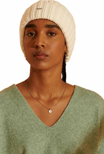 Super Chunky Beanie Frauen Beanie Gestrickt in Weiß Farbe