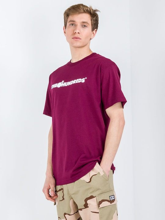 The Hundreds Bar Logo Men's Short Sleeve T-shirt Purple