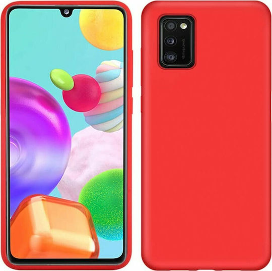 Back Cover Σιλικόνης Κόκκινο (Galaxy A41)