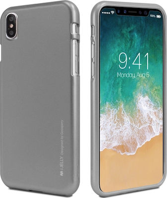 Mercury iJelly Umschlag Rückseite Silikon Gray (iPhone X / Xs)