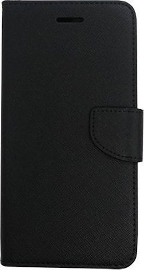 FANCY Wallet Synthetic Leather Black (Galaxy S9)