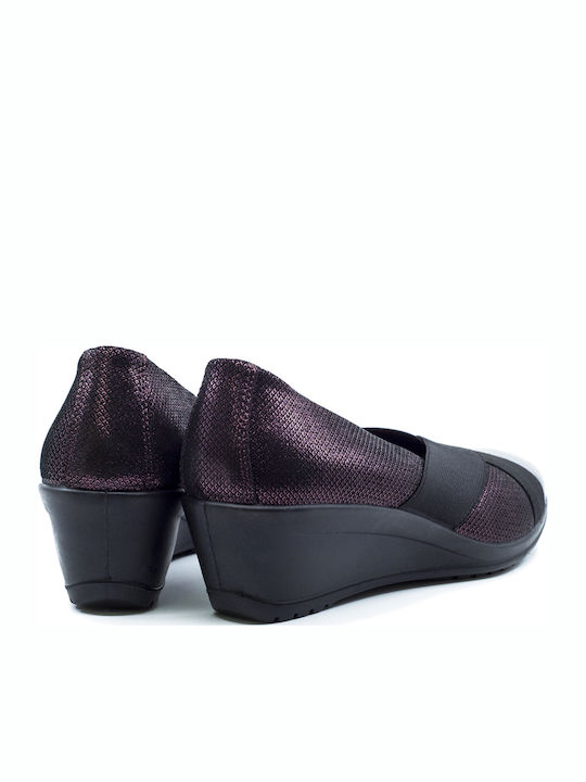 Δερμάτινα Γυναικεία Loafers σε Μπορντό Χρώμα