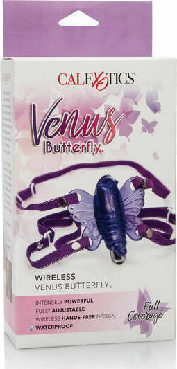 Calexotics Venus Butterfly Wireless Vibrator for Couples with Remote Control 9cm Purple
