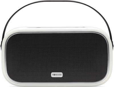 Forever UNIQ Bluetooth-Lautsprecher 5W mit Radio und Batterielaufzeit bis zu 4 Stunden Weiß