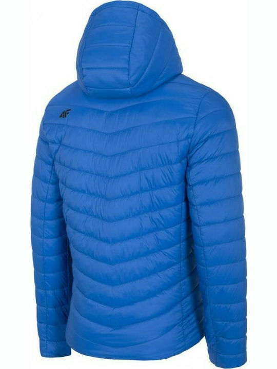 4F Herren Winter Jacke Puffer Blau