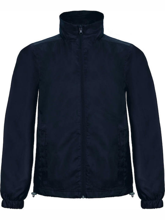 Jacke Wasserdicht und Winddicht Marineblau