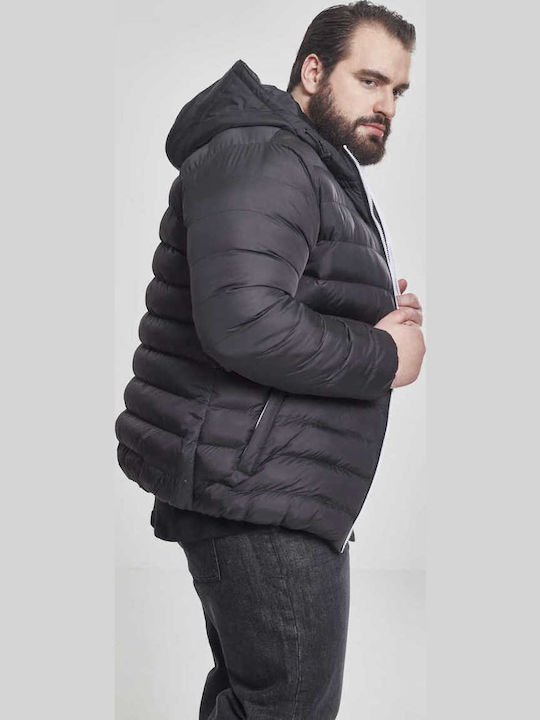 Bubble Χειμωνιάτικο Μπουφάν Puffer Αντιανεμικό Mαύρο