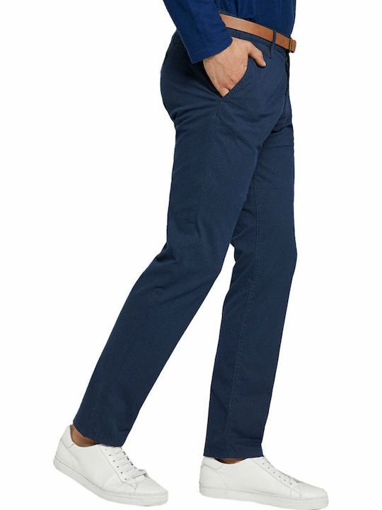 Hose Chino Elastisch in Schlanker Passform Marineblau