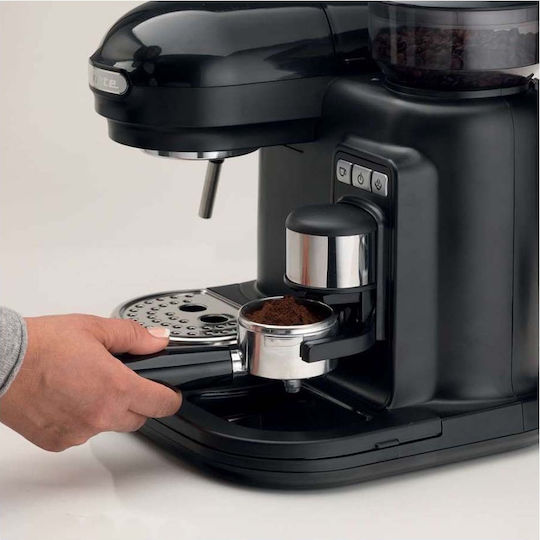 Ariete 1318/02 Automatic Espresso Machine 1080W Pressure 15bar with Grinder Black