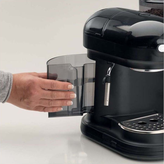 Ariete 1318/02 Automatic Espresso Machine 1080W Pressure 15bar with Grinder Black