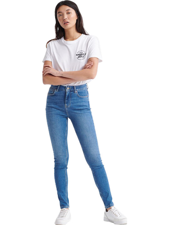 Hoch tailliert Damenjeans in Enger Passform