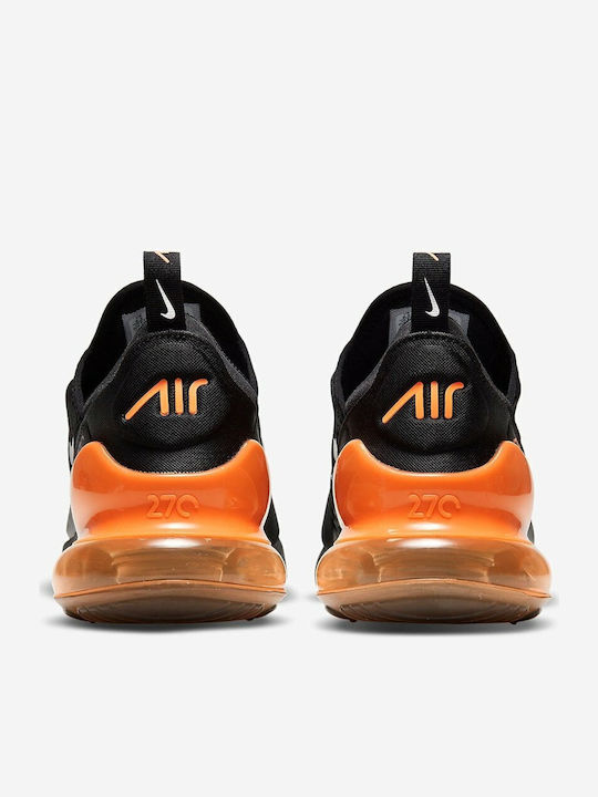 Air Max 270 Herren Sneakers Black / Total Orange / Metallic Silver