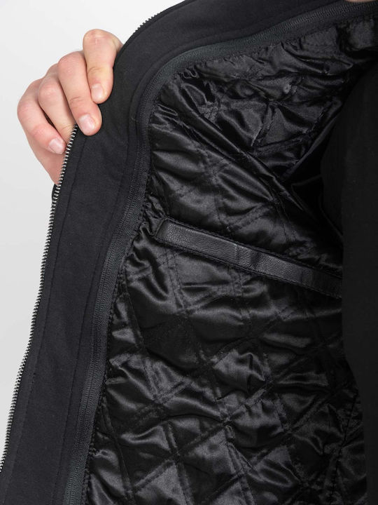 Kappa Leather Jacket Black