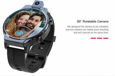 Kospet Prime 2 Smartwatch με SIM και Παλμογράφο (Μαύρο)