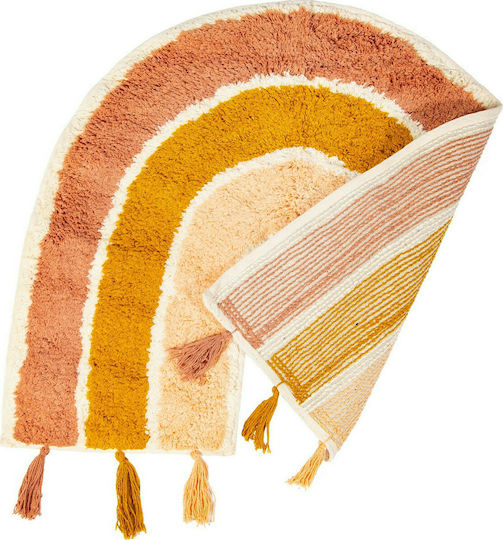 Sass & Belle Kids Cotton Rug Rainbow Rug with Tassels
